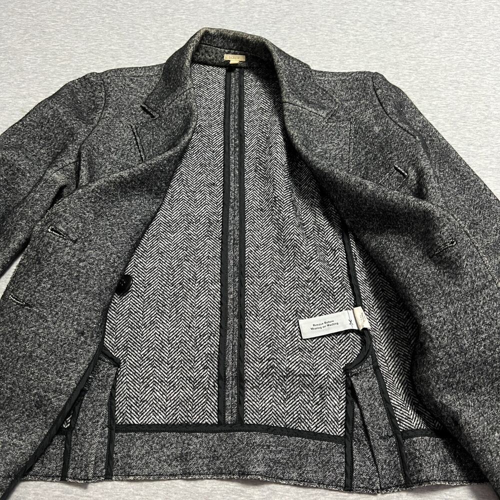 J Crew Jacket Womens 2 Marled Thandie Double Breasted Academia Blazer Tailor Y2K - Picture 5 of 16